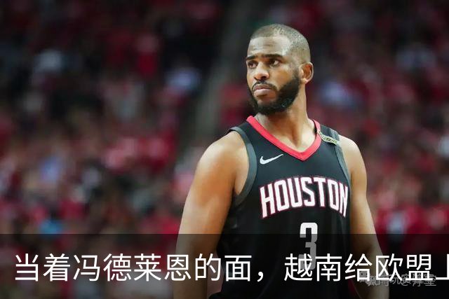 当着冯德莱恩的面，越南给欧盟上了一课：什么叫“中国力量”